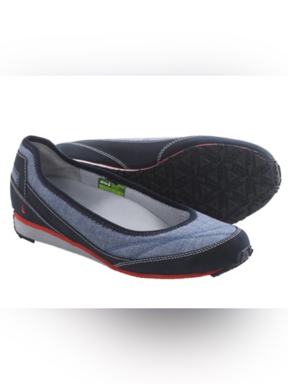 Ahnu Women's Two-Tone Blue Loafer Sneakers